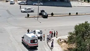 Elazığ Ulukent Mahallesinde iki aracın karıştığı trafik kazasında bir kişi yaralandı