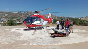 Tunceli'den Malatya'ya acil hava ambulansı sevki
