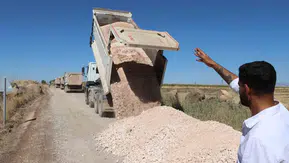 Siverek Keçiburç Mahallesi yolunda asfalt yenileme çalışmaları başladı