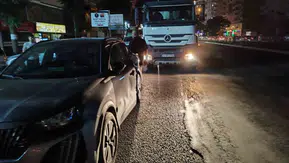 Batman Yeni Siirt Çevre Yolunda beton mikseri ve otomobil çarpıştı