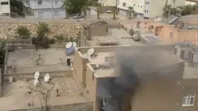 Nusaybin'de apartman yangını paniği yaşandı