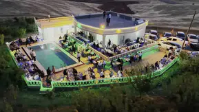 Gercüş Doruk köyünde muhtarın sofrasında 350 kişi bir araya geldi