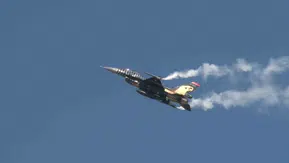 SOLOTÜRK Şanlıurfa semalarında TEKNOFEST öncesi nefes kesen bir prova yaptı