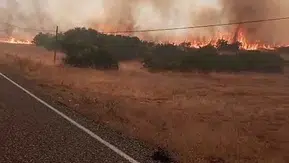 Elazığ Karakoçan'da örtü yangını paniği