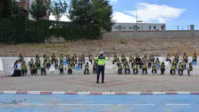 Siirtli çocuklar trafik kurallarını uygulamalı olarak öğreniyor