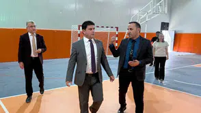 Hakkari Cumhuriyet İlk ve Ortaokuluna modern spor salonu kazandırıldı