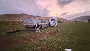 Van Gevaş yolunda tır kazası sonucu iki kişi yaralandı