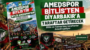 Amedspor-Eyüpspor maçı öncesi anlamlı organizasyon: Taraftarlar Bitlis' ve Tatvan'dan gelecek