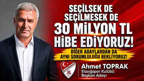 Elazığspor başkan adayı Toprak kasayı açtı
