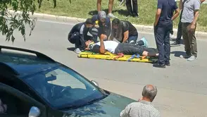 Elazığ’da motosiklet kazası sürücüyü hastanelik etti