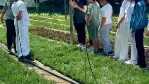 Elazığlı öğrenciler fidanların hikayesini yerinde öğrendi