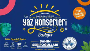 Elazığ’da açık hava konserleri ve sinema keyfi bu akşam başlıyor