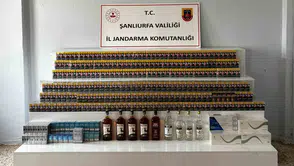 Viranşehir yolunda kaçak tütün ve alkol operasyonu