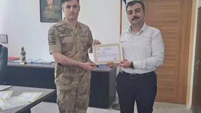 Dicle'de jandarma personeline üstün başarı ödülü