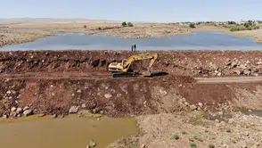 Diyarbakır Büyükşehir Belediyesi Karacadağ'daki Göleti Yeniden Hayata Döndürdü