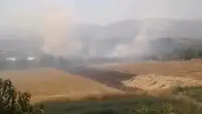 Elazığ Tadım köyünde alevler kısa sürede söndürüldü