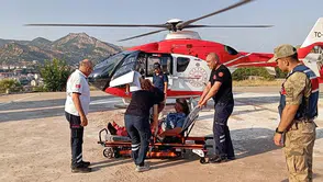 Tunceli’de dağda düşen kadın için havadan kurtarma operasyonu yapıldı