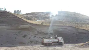 Ahlat'ta otluk alanda yangın paniği itfaiyenin hızlı müdahalesiyle söndü