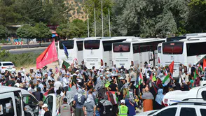 Filistin halkına destek için yola çıkan konvoy Mardin’e ulaştı