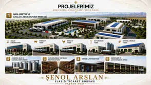 Elazığ Ticaret Borsası adayı Şenol Arslan üretim ve yatırım projelerini duyurdu