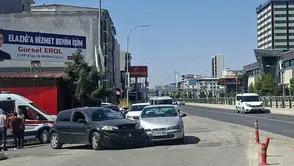 Malatya Caddesi'nde otomobiller çarpıştı, bir kişi yaralandı
