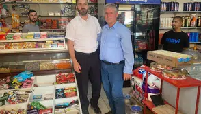Çermik Müftüsü Kızılarslan Ahilik Haftası kapsamında esnafla bir araya geldi