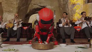 TEKNOFEST robotu sıra gecesinde çiğköfte yoğurdu