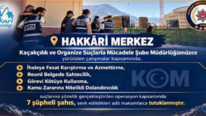 Hakkari'de ihale operasyonu kapsamında yedi kişi cezaevine gönderildi