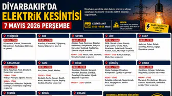 Diyarbakır’da 7 Mayıs elektrik kesintisi: İlçe ilçe tam liste açıklandı