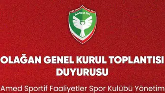 Amedspor'da yönetim olağan genel kurul tarihini resmen açıkladı