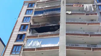 Diyarbakır Bağlar’da korkutan apartman yangını