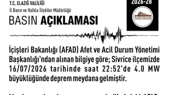 Sivrice merkezli deprem sonrası Elazığ Valiliğinden hasar açıklaması
