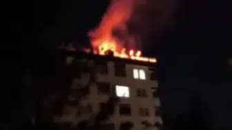 Kayapınar ilçesindeki sekiz katlı binada gece saatlerinde yangın paniği yaşandı