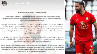 Amedsporlu Çekdar Orhan'dan ayrılık sürecine açıklama: "Ek ücret talep etmedim"