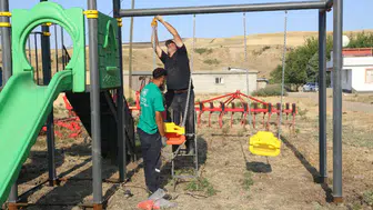 Diyarbakır’ın kırsalında çocukların beklediği haber: 39 mahallede oyun alanı kuruldu