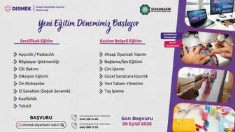 Diyarbakır’da 14 ücretsiz kurs açılıyor: Sertifika verilecek, son gün 30 Eylül