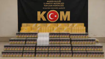 Nusaybin yolunda binlerce paket kaçak sigara yakalandı