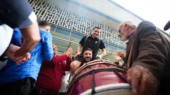 Mardin 1969 Spor taraftarlardan görkemli karşılama