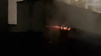 Yüksekova'da fırın çatısında çıkan yangın paniğe neden oldu