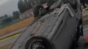 Muş Korkut yolunda feci kaza bir kişi hayatını kaybetti