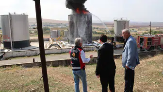 Siirt Kurtalan'daki petrol kampında çıkan yangın kontrol altına alındı