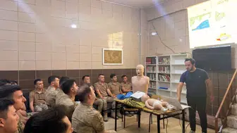 Uludere'de görevli jandarma personeline hayat kurtaran uygulamalı ilk yardım eğitimi
