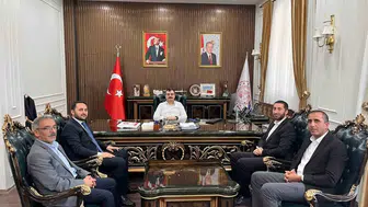 Dicle Kaymakamı Mustafa Atış din görevlilerini makamında ağırladı