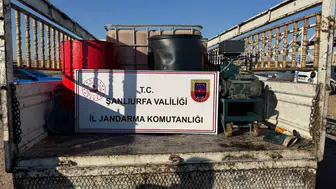 Viranşehir'de jandarmadan kaçak akaryakıt operasyonu