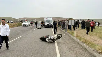 Bismil yolunda feci kaza 14 yaşındaki motosiklet sürücüsü hayatını kaybetti