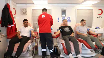Tunceli'de kan bağışına yoğun ilgi ve fidan desteği