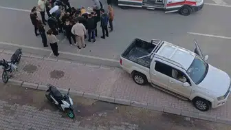 Elazığ Malatya Caddesi üzerinde pick-up ve motosiklet çarpıştı
