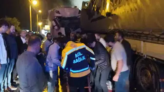 Bitlis Baykan kara yolunda tır kazası iki yaralı