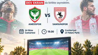 Samsunspor Amedspor maçı için dev ekran kuruluyor: Ceylanpınar Belediyesi'nden davet var
