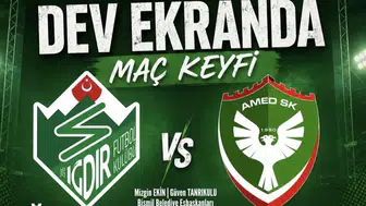 Amedspor'un şampiyonluk yürüyüşü iki ilçeyi ayağa kaldırdı: Dev ekranlar taraftar için kuruluyor